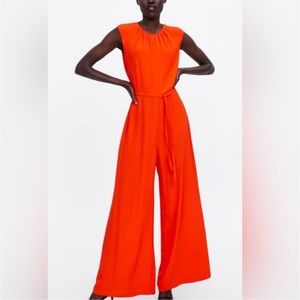 Zara Open Back Wide Leg Jumpsuit - as seen on Trinny Woodall